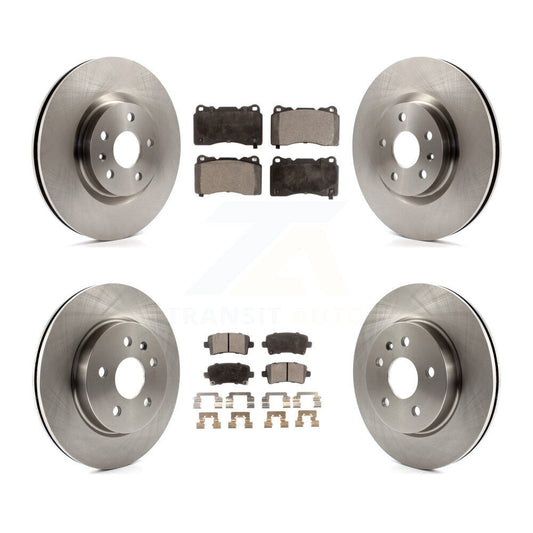 [Avant + Arrière] Kit de Disque et plaquette (céramique) de frein pour 2013-2019 Cadillac XTS sans Heavy Duty Brakes K8T-100843