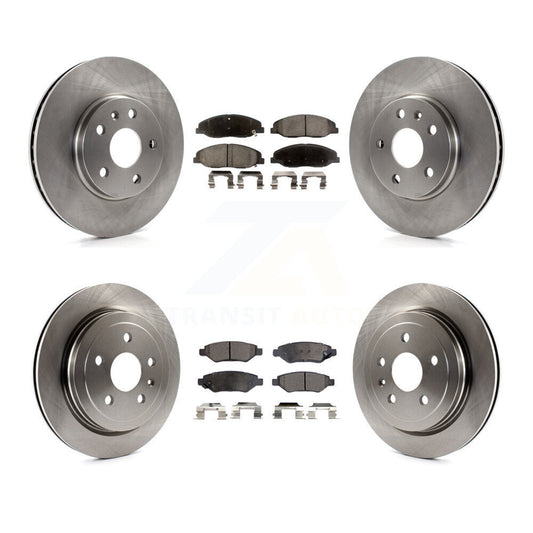 [Avant + Arrière] Kit de Disque et plaquette (céramique) de frein pour Cadillac CTS sans Heavy Duty Brakes K8T-100856
