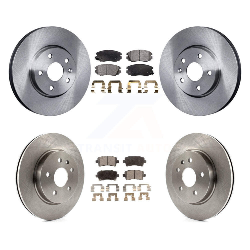 [Avant + Arrière] Kit de Disque et plaquette (céramique) de frein pour Chevrolet Malibu Impala Buick LaCrosse Limited Allure K8T-100863