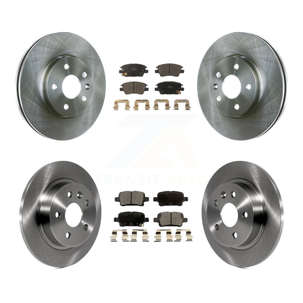 [Avant + Arrière] Kit de Disque et plaquette (céramique) de frein pour 2016 Chevrolet Cruze avec 268mm Diameter Rotor K8T-100870