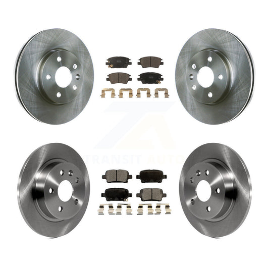 [Avant + Arrière] Kit de Disque et plaquette (céramique) de frein pour 2016 Chevrolet Cruze avec 268mm Diameter Rotor K8T-100870
