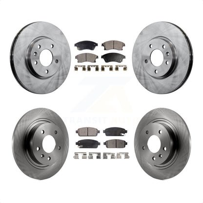 [Avant + Arrière] Kit de Disque et plaquette (céramique) de frein pour Chevrolet Cruze Buick Verano Volt Orlando K8T-100877 par Transit Auto