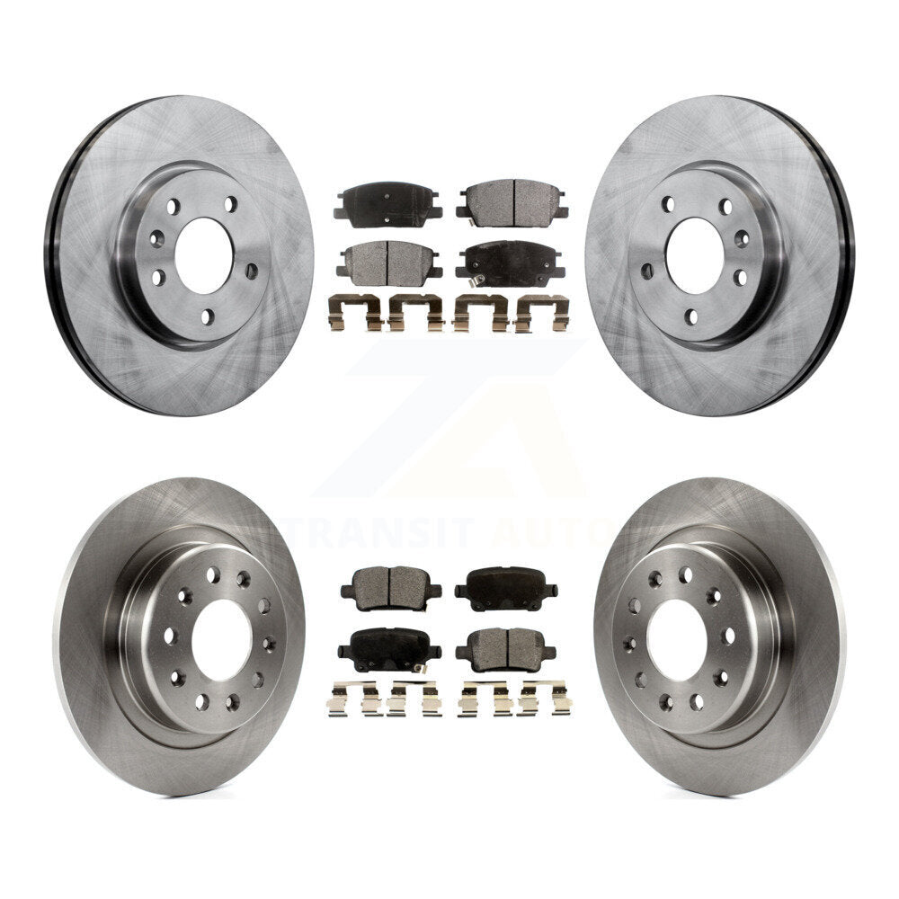 [Avant + Arrière] Kit de Disque et plaquette (céramique) de frein pour Chevrolet Equinox Malibu GMC Terrain Buick LaCrosse K8T-100878