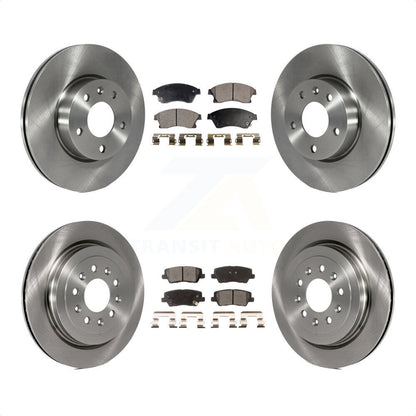[Avant + Arrière] Kit de Disque et plaquette (céramique) de frein pour 2013-2015 Cadillac ATS avec 300mm Diameter Rotor K8T-100880 par Transit Auto