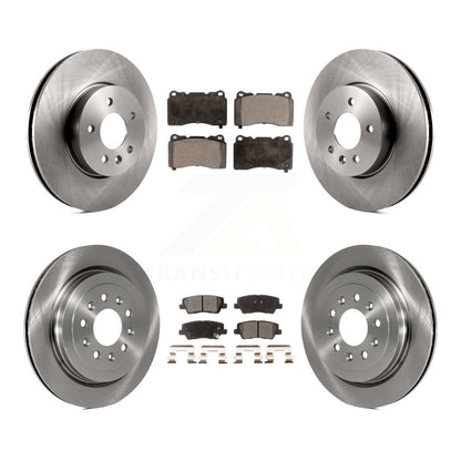 [Avant + Arrière] Kit de Disque et plaquette (céramique) de frein pour 2013-2015 Cadillac ATS avec 321mm Diameter Rotor K8T-100881