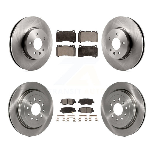 [Avant + Arrière] Kit de Disque et plaquette (céramique) de frein pour 2013-2015 Cadillac ATS avec 321mm Diameter Rotor K8T-100881