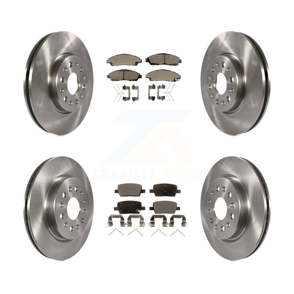 [Avant + Arrière] Kit de Disque et plaquette (céramique) de frein pour Chevrolet Traverse GMC Acadia Buick Enclave Blazer K8T-100882