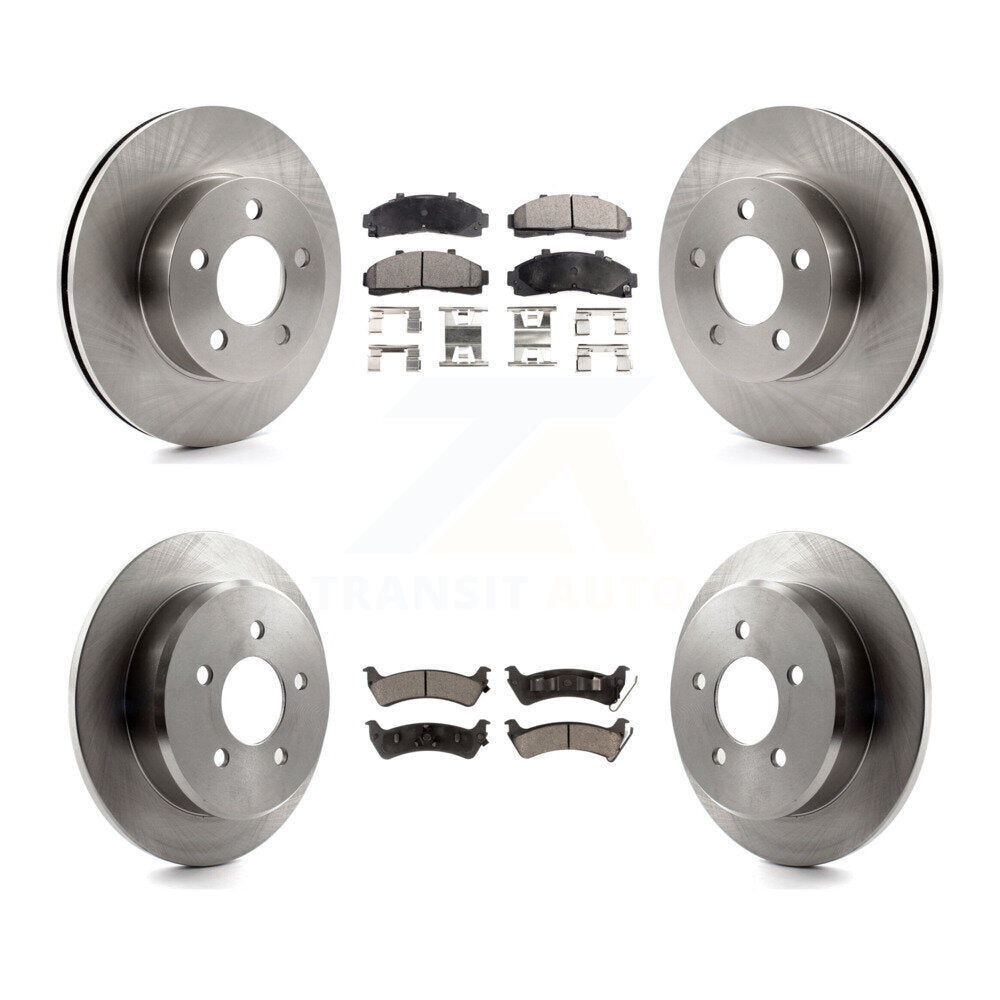 [Avant + Arrière] Kit de Disque et plaquette (céramique) de frein pour 2001 Ford Explorer AWD 4WD From 01 02 K8T-100888