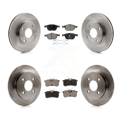 [Avant + Arrière] Kit de Disque et plaquette (céramique) de frein pour 2004 Ford Focus LX Mid High SE ZTS ZTW ZX3 ZX5 From 04 05 K8T-100902