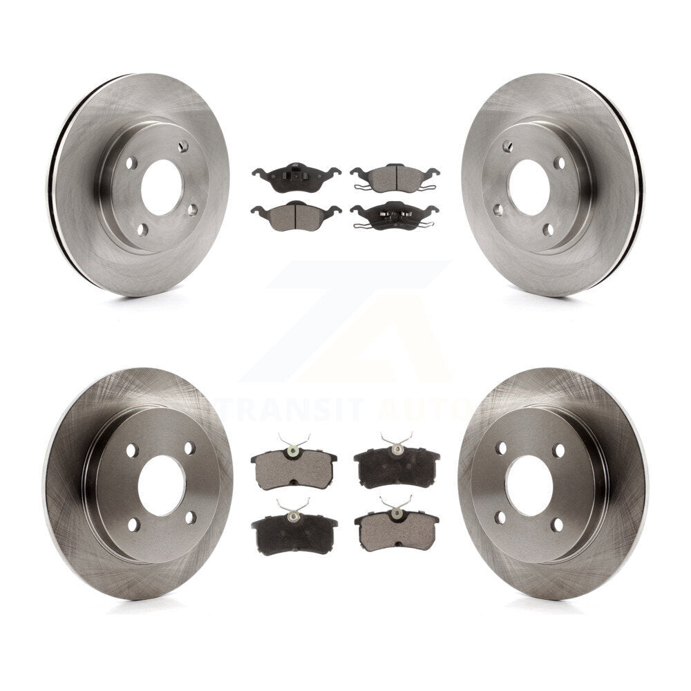 [Avant + Arrière] Kit de Disque et plaquette (céramique) de frein pour Ford Focus K8T-100903
