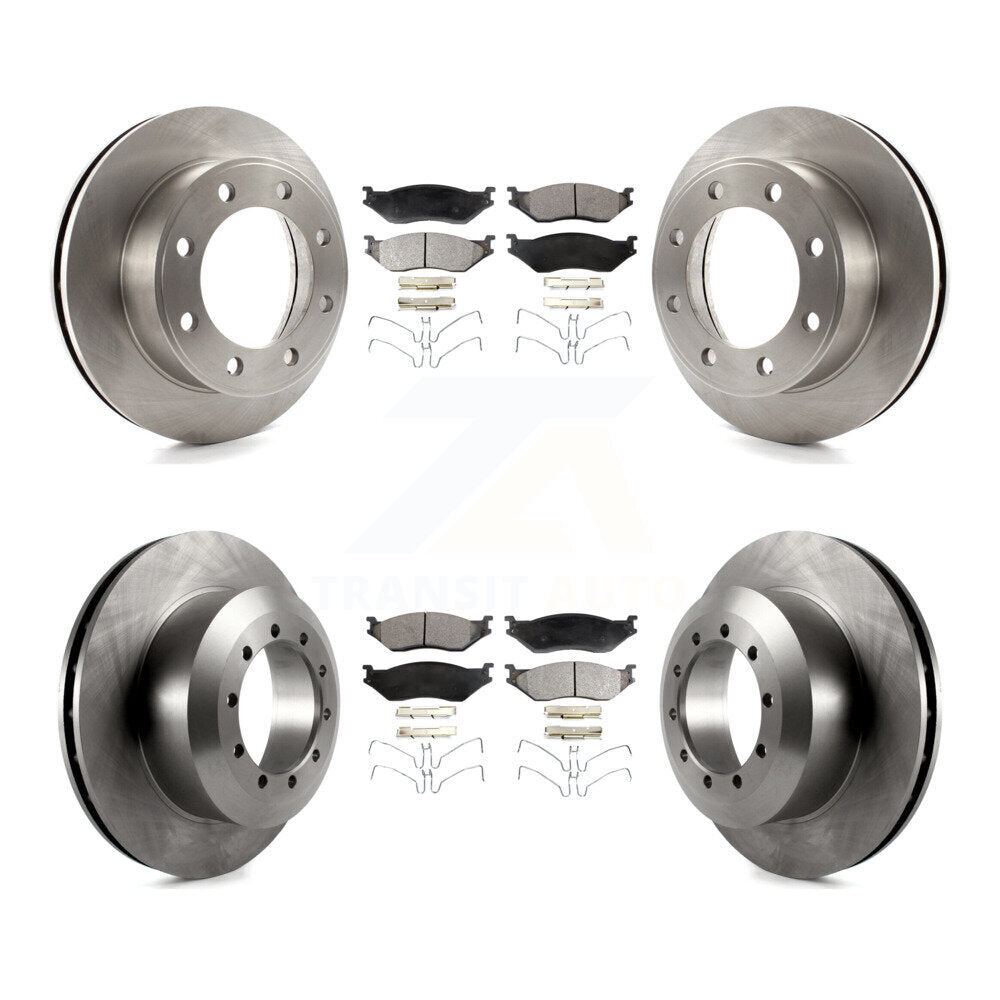[Avant + Arrière] Kit de Disque et plaquette (céramique) de frein pour Ford F-450 Super Duty F-550 K8T-100904