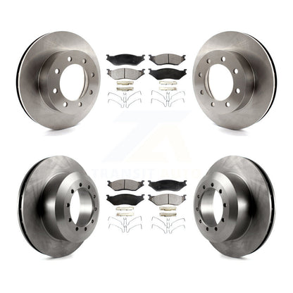[Avant + Arrière] Kit de Disque et plaquette (céramique) de frein pour Ford E-550 Super Duty F-450 F-550 Econoline K8T-100906