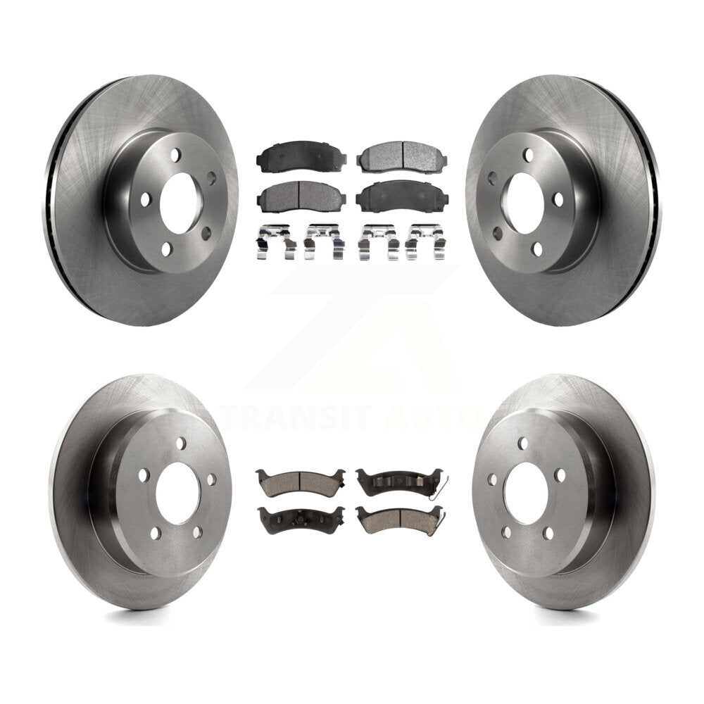 [Avant + Arrière] Kit de Disque et plaquette (céramique) de frein pour Ford Explorer Sport Trac 4WD K8T-100912
