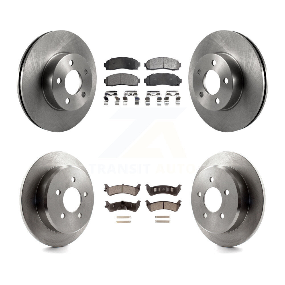 [Avant + Arrière] Kit de Disque et plaquette (céramique) de frein pour 2001 Ford Explorer Sport 4WD K8T-100913