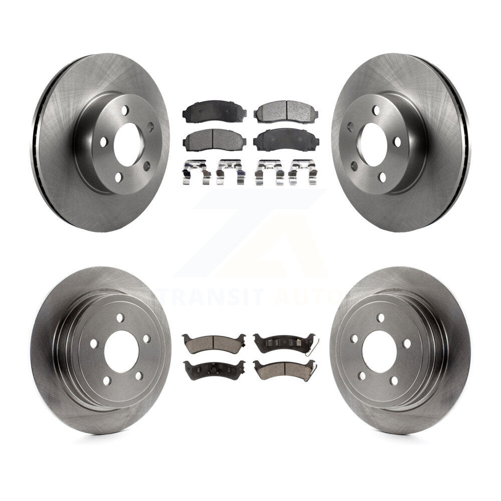 [Avant + Arrière] Kit de Disque et plaquette (céramique) de frein pour Ford Explorer Sport Trac 4WD K8T-100914