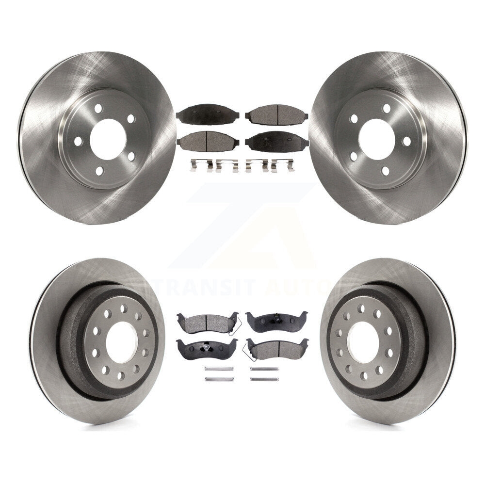 [Avant + Arrière] Kit de Disque et plaquette (céramique) de frein pour 2003-2011 Lincoln Town Car Sedan K8T-100917