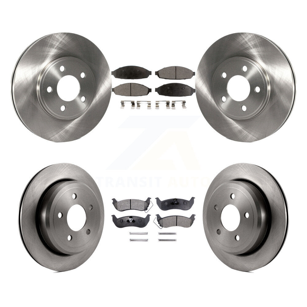 [Avant + Arrière] Kit de Disque et plaquette (céramique) de frein pour Ford Crown Victoria Mercury Grand Marquis Marauder K8T-100920