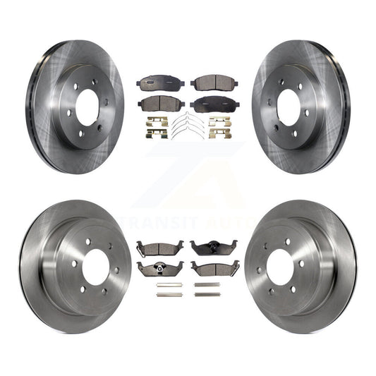 [Avant + Arrière] Kit de Disque et plaquette (céramique) de frein pour Ford F-150 Lincoln Mark LT 4WD K8T-100921