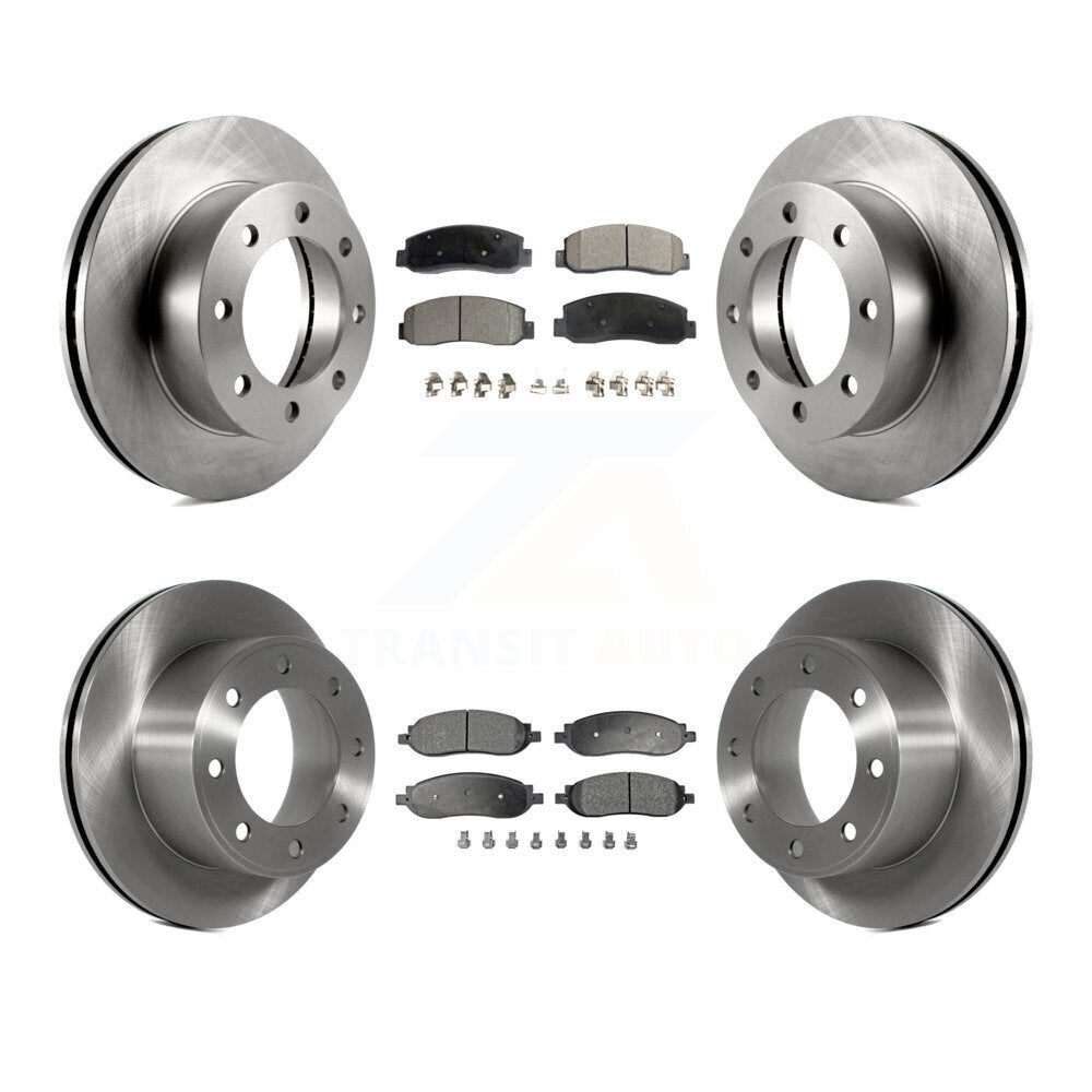[Avant + Arrière] Kit de Disque et plaquette (céramique) de frein pour Ford F-250 Super Duty F-350 K8T-100926