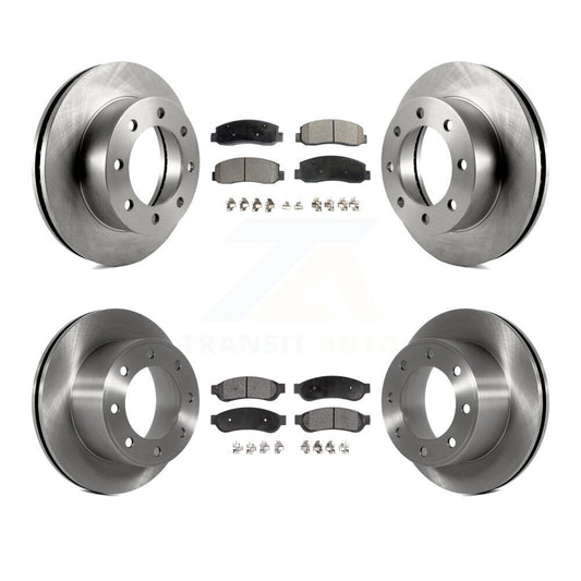 [Avant + Arrière] Kit de Disque et plaquette (céramique) de frein pour 2008-2009 Ford F-250 Super Duty 4WD K8T-100927