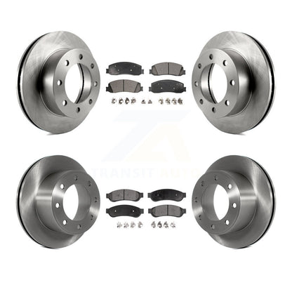 [Avant + Arrière] Kit de Disque et plaquette (céramique) de frein pour Ford F-250 Super Duty F-350 4WD K8T-100929