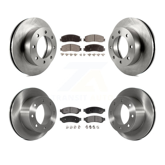 [Avant + Arrière] Kit de Disque et plaquette (céramique) de frein pour Ford F-250 Super Duty F-350 avec Single Wheels 4WD K8T-100930