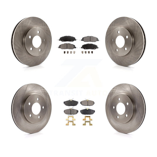 [Avant + Arrière] Kit de Disque et plaquette (céramique) de frein pour 2005-2010 Ford Mustang Base K8T-100936