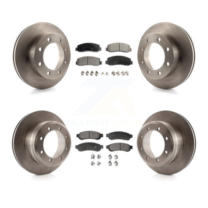[Avant + Arrière] Kit de Disque et plaquette (céramique) de frein pour 2005-2007 Ford F-350 Super Duty 4WD avec Dual Wheels K8T-100940