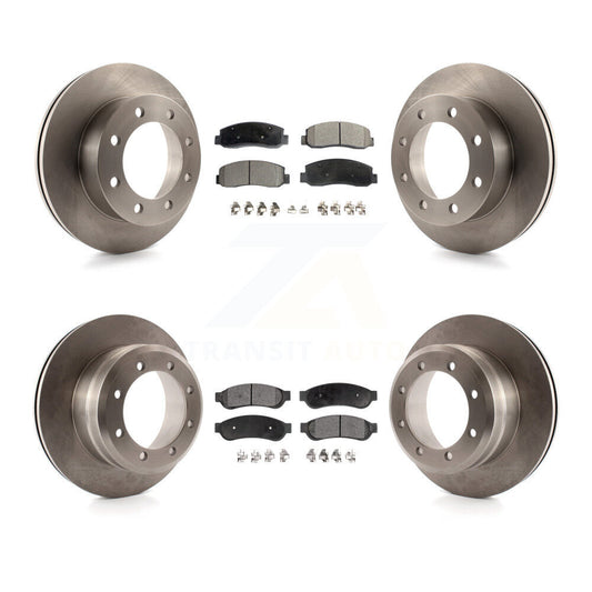 [Avant + Arrière] Kit de Disque et plaquette (céramique) de frein pour Ford F-350 Super Duty F-450 K8T-100941