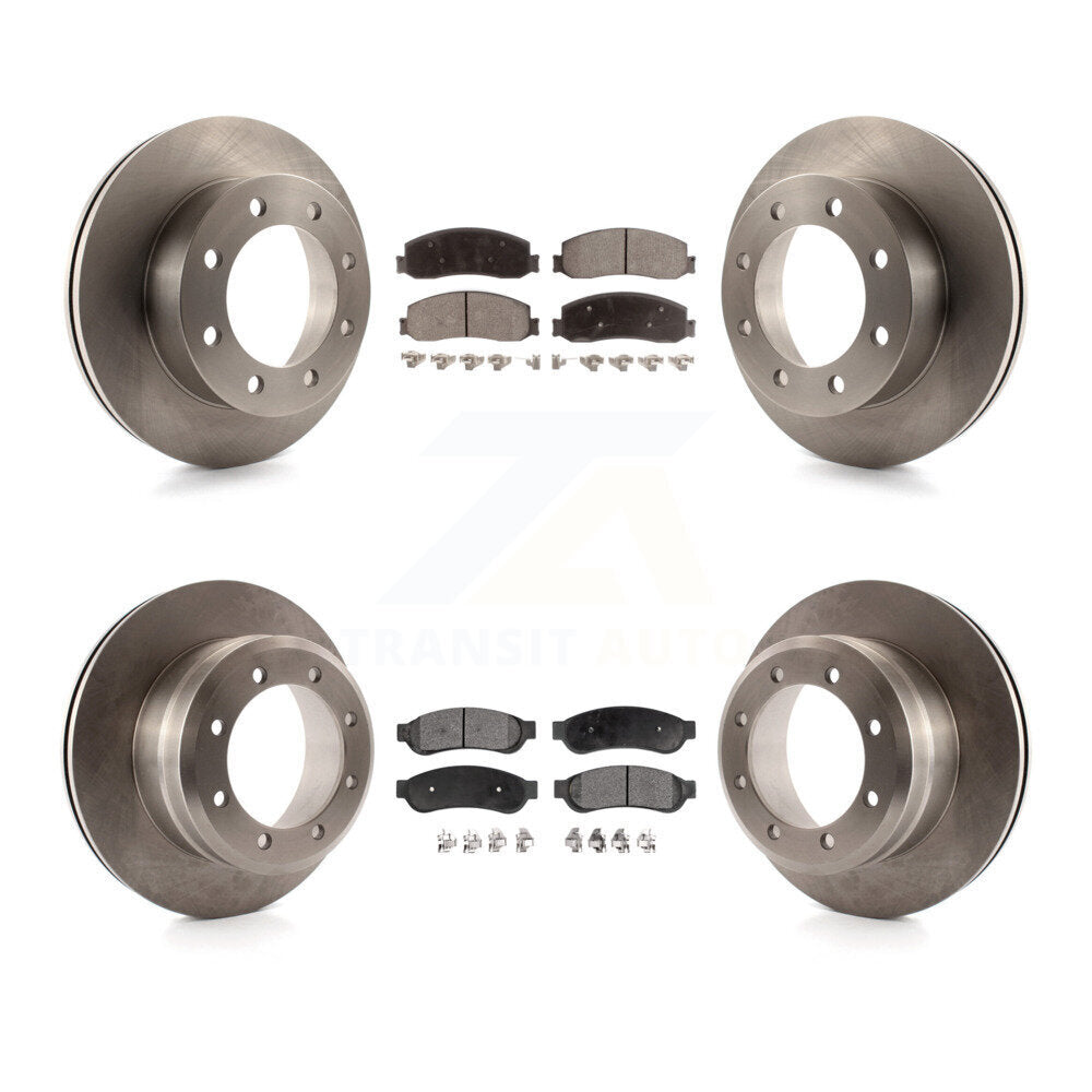 [Avant + Arrière] Kit de Disque et plaquette (céramique) de frein pour 2011 Ford F-350 Super Duty 4WD avec Dual Wheels K8T-100943