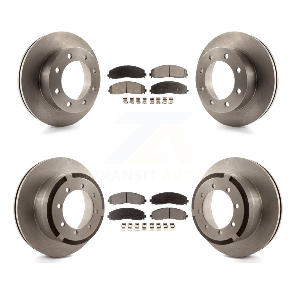 [Avant + Arrière] Kit de Disque et plaquette (céramique) de frein pour 2013 Ford F-350 Super Duty 4WD avec Dual Wheels K8T-100944