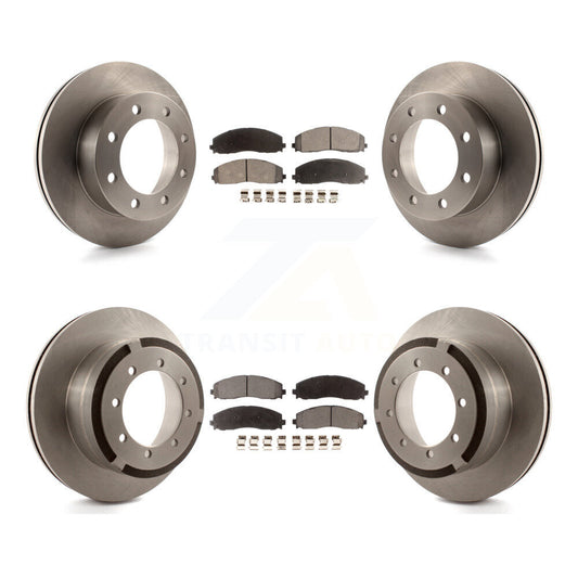 [Avant + Arrière] Kit de Disque et plaquette (céramique) de frein pour 2013 Ford F-350 Super Duty 4WD avec Dual Wheels K8T-100944