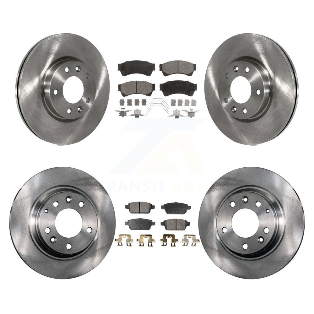 [Avant + Arrière] Kit de Disque et plaquette (céramique) de frein pour Ford Fusion Mazda 6 Lincoln MKZ Mercury Milan Zephyr K8T-100945