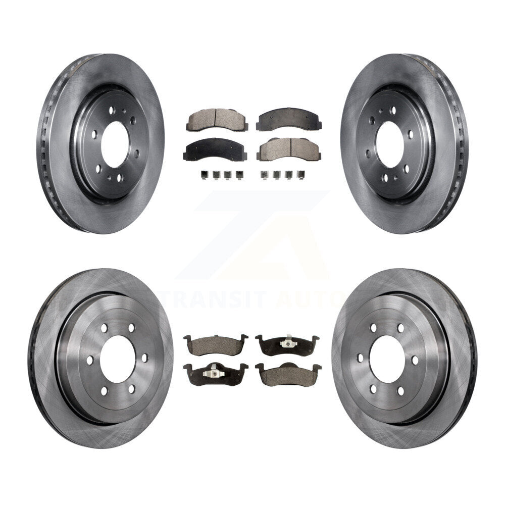 [Avant + Arrière] Kit de Disque et plaquette (céramique) de frein pour 2010-2017 Ford Expedition Lincoln Navigator K8T-100952