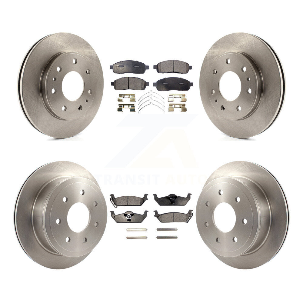 [Avant + Arrière] Kit de Disque et plaquette (céramique) de frein pour 2009 Ford F-150 avec 7 Lug Wheels K8T-100959