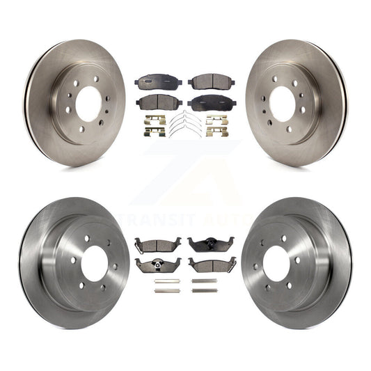 [Avant + Arrière] Kit de Disque et plaquette (céramique) de frein pour 2009 Ford F-150 avec 6 Lug Wheels K8T-100960