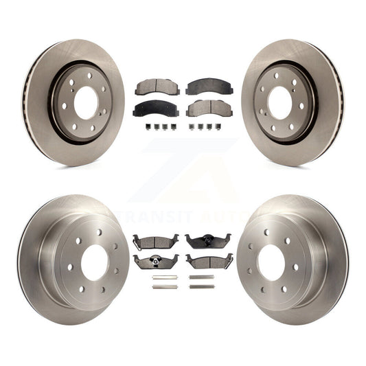[Avant + Arrière] Kit de Disque et plaquette (céramique) de frein pour 2010-2011 Ford F-150 avec 7 Lug Wheels K8T-100966