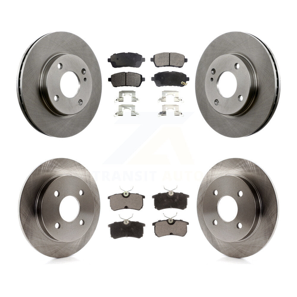 [Avant + Arrière] Kit de Disque et plaquette (céramique) de frein pour Ford Fiesta K8T-100969