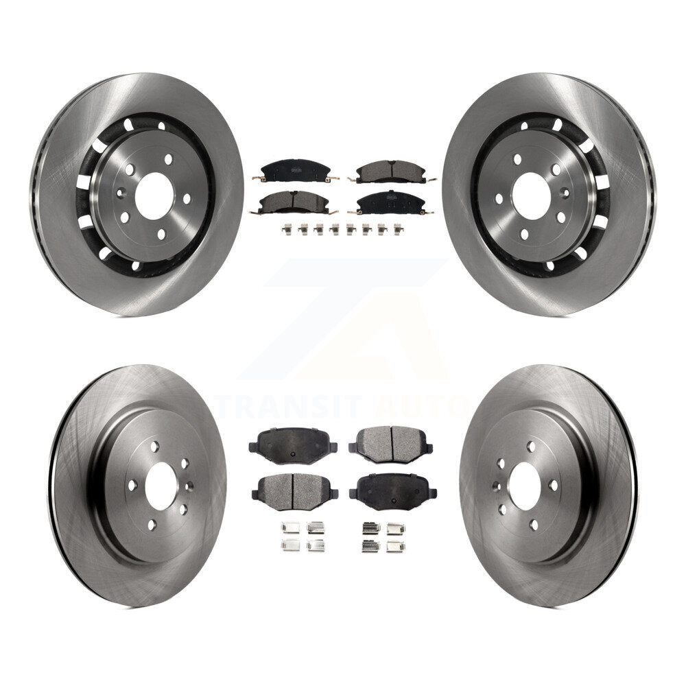 [Avant + Arrière] Kit de Disque et plaquette (céramique) de frein pour Ford Explorer Police Interceptor Utility Lincoln MKS Flex Taurus MKT K8T-100973
