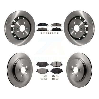[Avant + Arrière] Kit de Disque et plaquette (céramique) de frein pour Ford Explorer Police Interceptor Utility Lincoln MKS Flex Taurus MKT K8T-100973