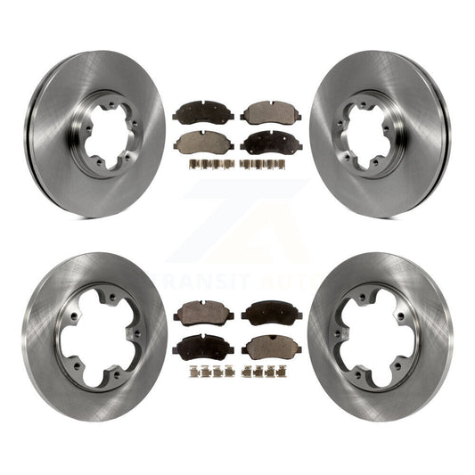 [Avant + Arrière] Kit de Disque et plaquette (céramique) de frein pour Ford Transit-250 Transit-350 Transit-150 avec 5 Lug Wheels K8T-100980