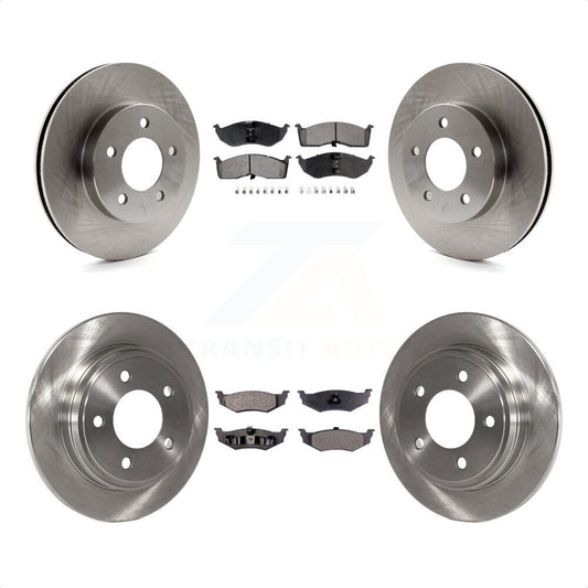 [Avant + Arrière] Kit de Disque et plaquette (céramique) de frein pour Chrysler Dodge Intrepid Concorde LHS Eagle Vision New Yorker K8T-100989 par Transit Auto