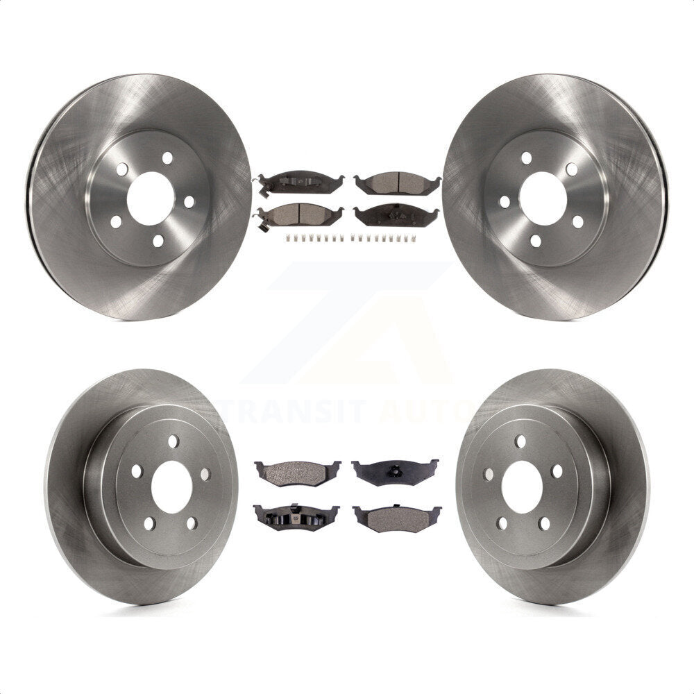 [Avant + Arrière] Kit de Disque et plaquette (céramique) de frein pour Dodge Stratus Chrysler Cirrus Plymouth Breeze K8T-100994 par Transit Auto