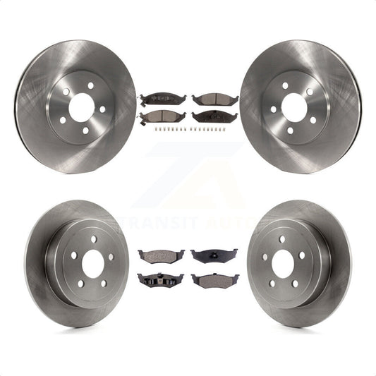 [Avant + Arrière] Kit de Disque et plaquette (céramique) de frein pour Dodge Stratus Chrysler Cirrus Plymouth Breeze K8T-100994 par Transit Auto