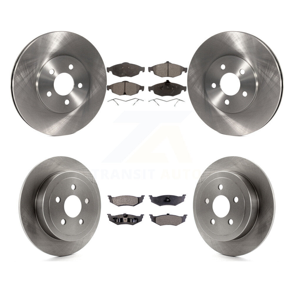 [Avant + Arrière] Kit de Disque et plaquette (céramique) de frein pour Chrysler Sebring Dodge Stratus K8T-100995