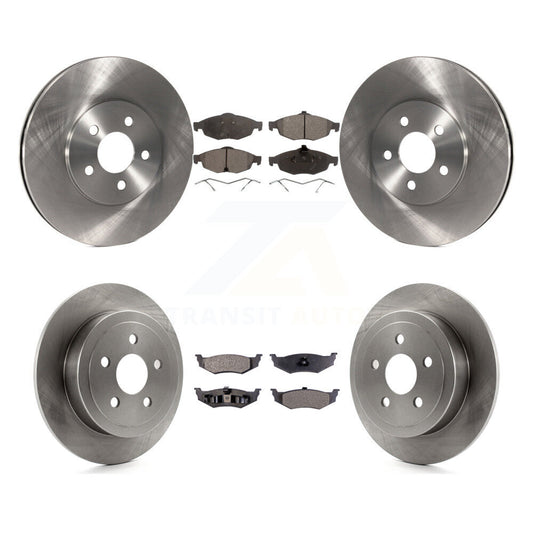 [Avant + Arrière] Kit de Disque et plaquette (céramique) de frein pour Chrysler Sebring Dodge Stratus K8T-100995