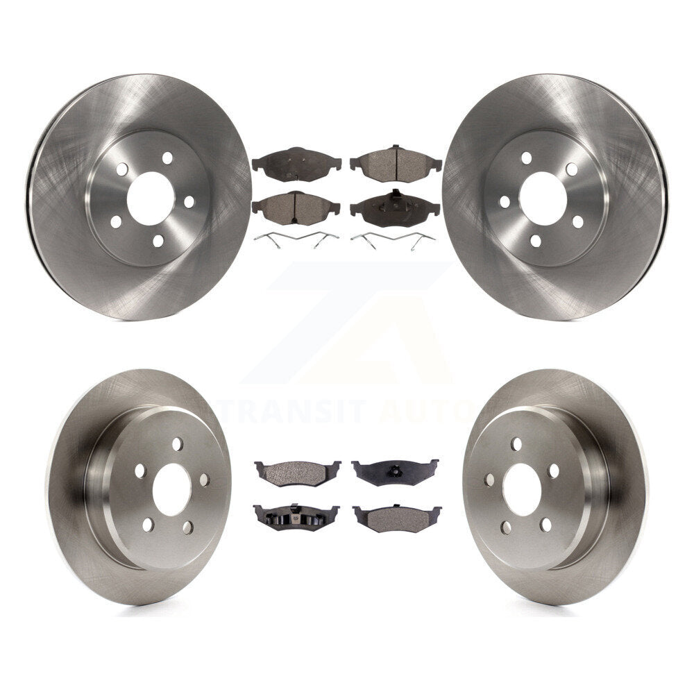 [Avant + Arrière] Kit de Disque et plaquette (céramique) de frein pour Chrysler Sebring Dodge Stratus K8T-100996