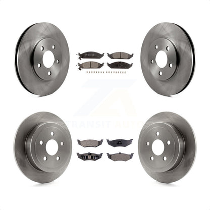[Avant + Arrière] Kit de Disque et plaquette (céramique) de frein pour Chrysler Sebring Dodge Stratus Cirrus Plymouth Breeze K8T-100997 par Transit Auto