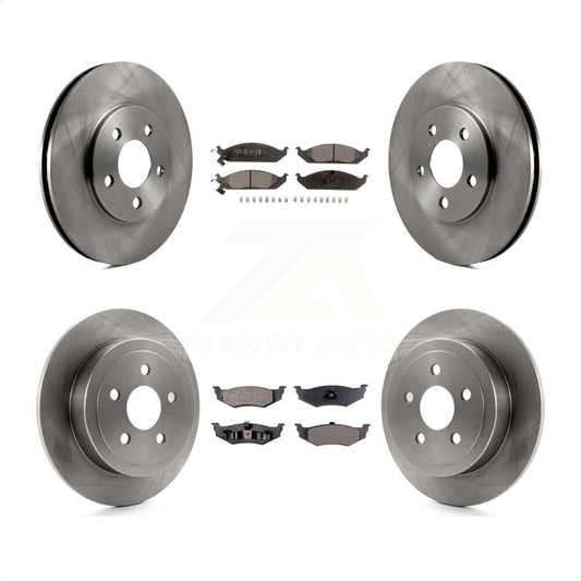 [Avant + Arrière] Kit de Disque et plaquette (céramique) de frein pour Chrysler Sebring Dodge Stratus Cirrus Plymouth Breeze K8T-100997 par Transit Auto