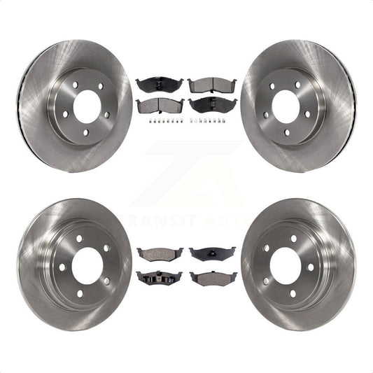 [Avant + Arrière] Kit de Disque et plaquette (céramique) de frein pour Chrysler Dodge Intrepid 300M Concorde LHS K8T-101000 par Transit Auto
